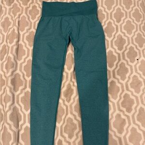 NVGTN Mid Rise Contour Seamless Leggings – Green/Blue (Size Medium)